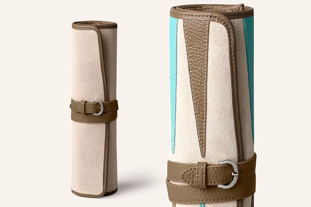 Hector Saxe Denim Blue Beige Travel