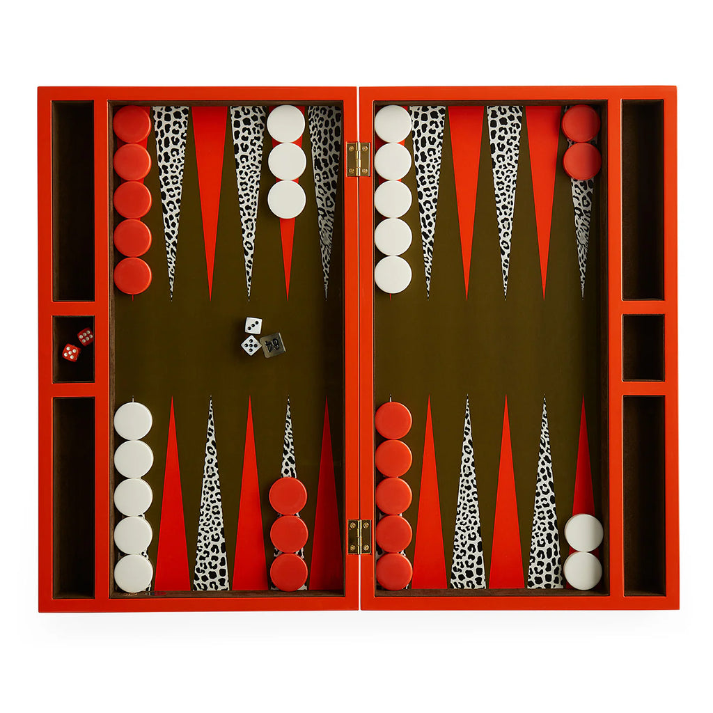 Jonathan Adler Leopard Backgammon Board