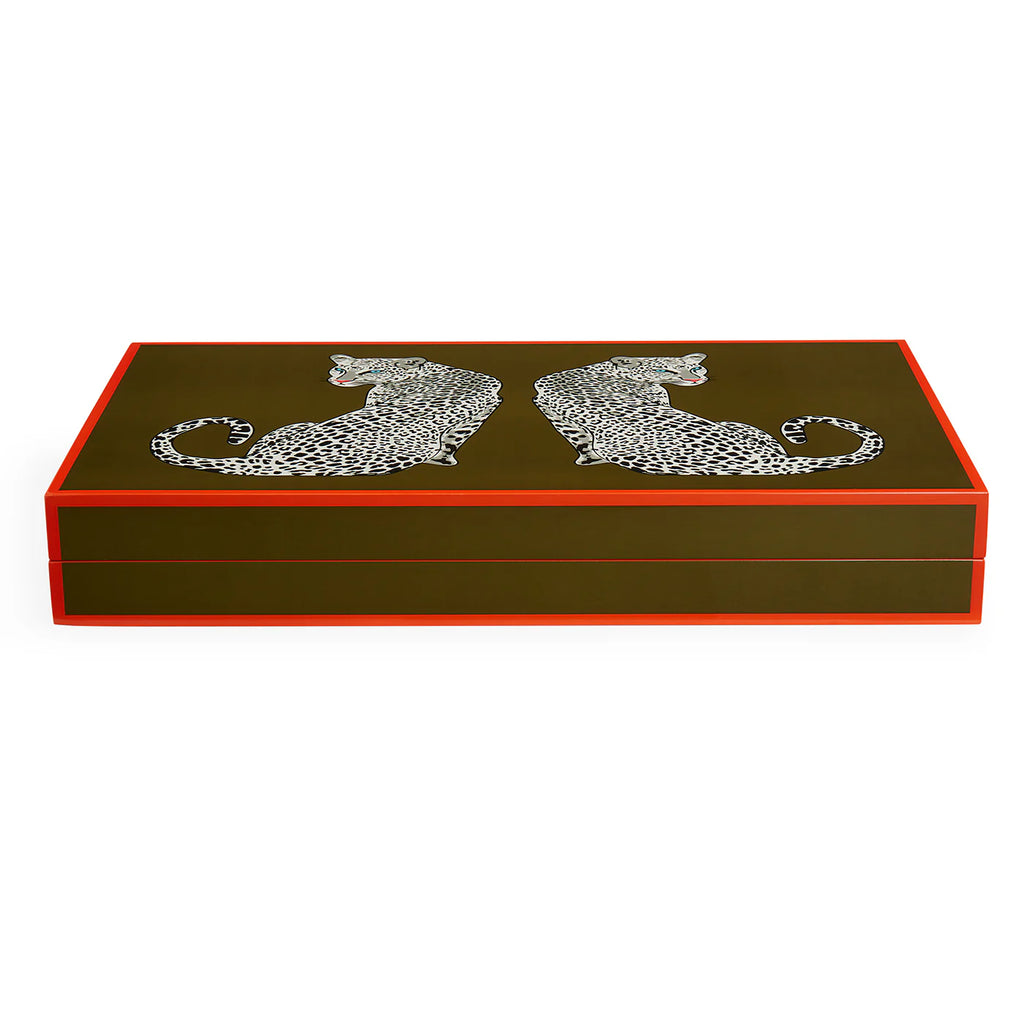 Jonathan Adler Leopard Backgammon Board